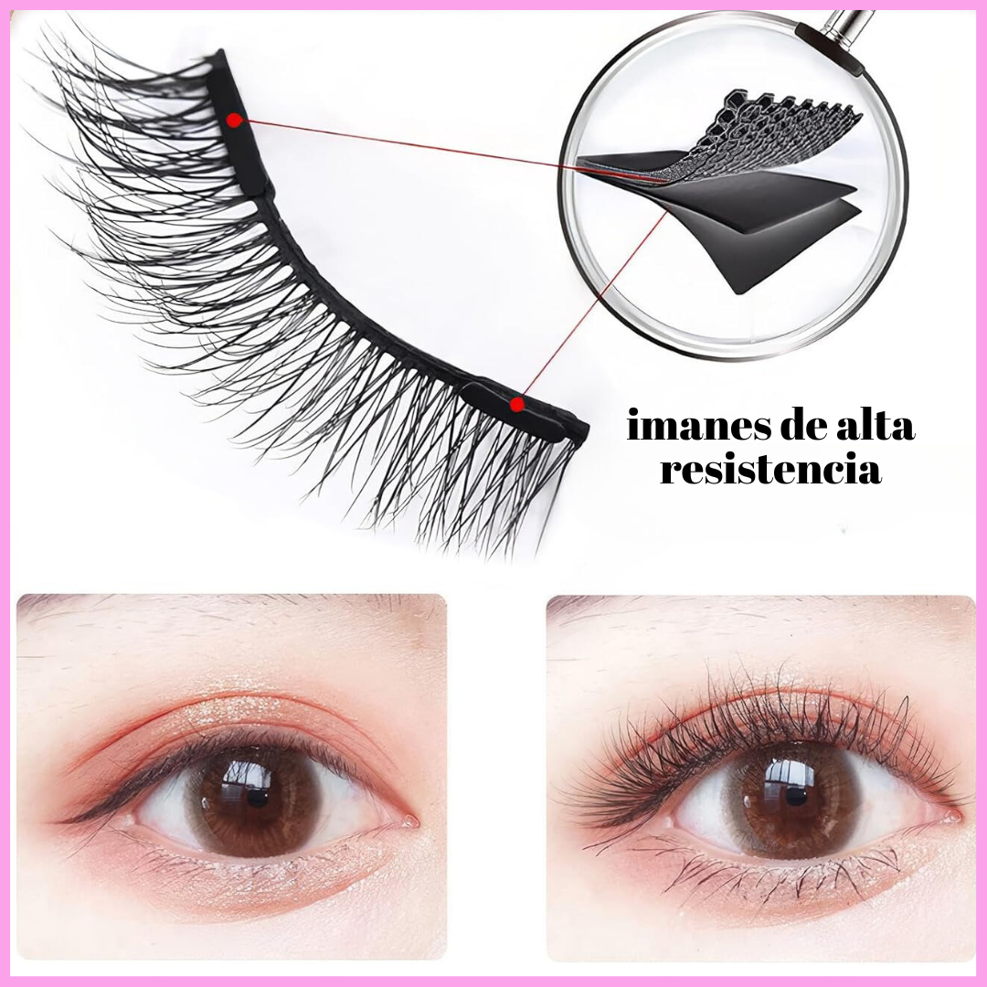 PACK 2  PARES DE PESTAÑAS MAGNETICAS 3.0 - ZAFIRA