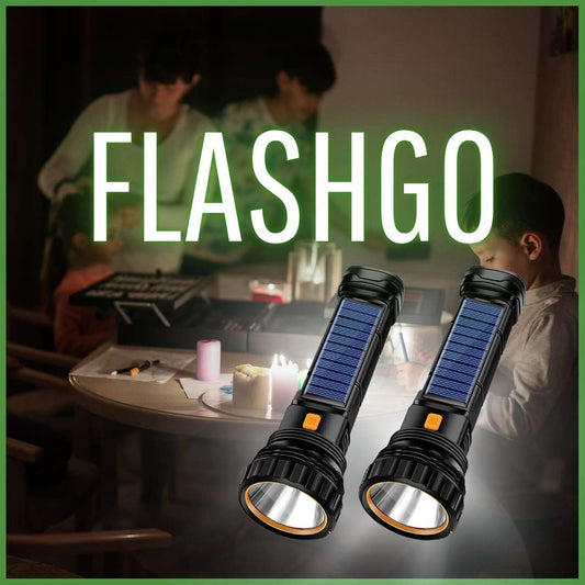 FLASHGO - LINTERNA SOLAR + CARGADOR USB