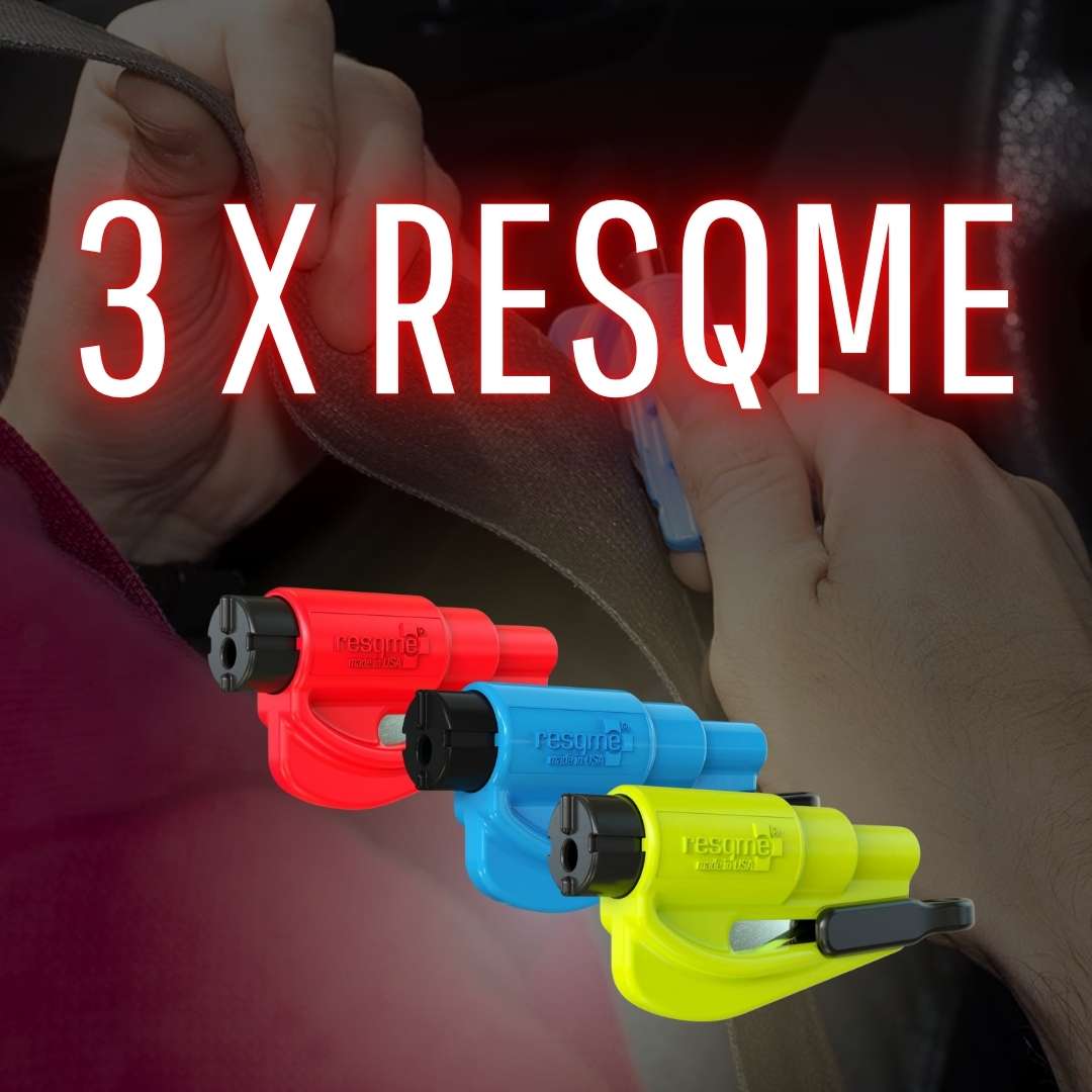 3 x KIT RESCATE 2 EN 1 CORTA CINTURON Y ROMPE CRISTAL