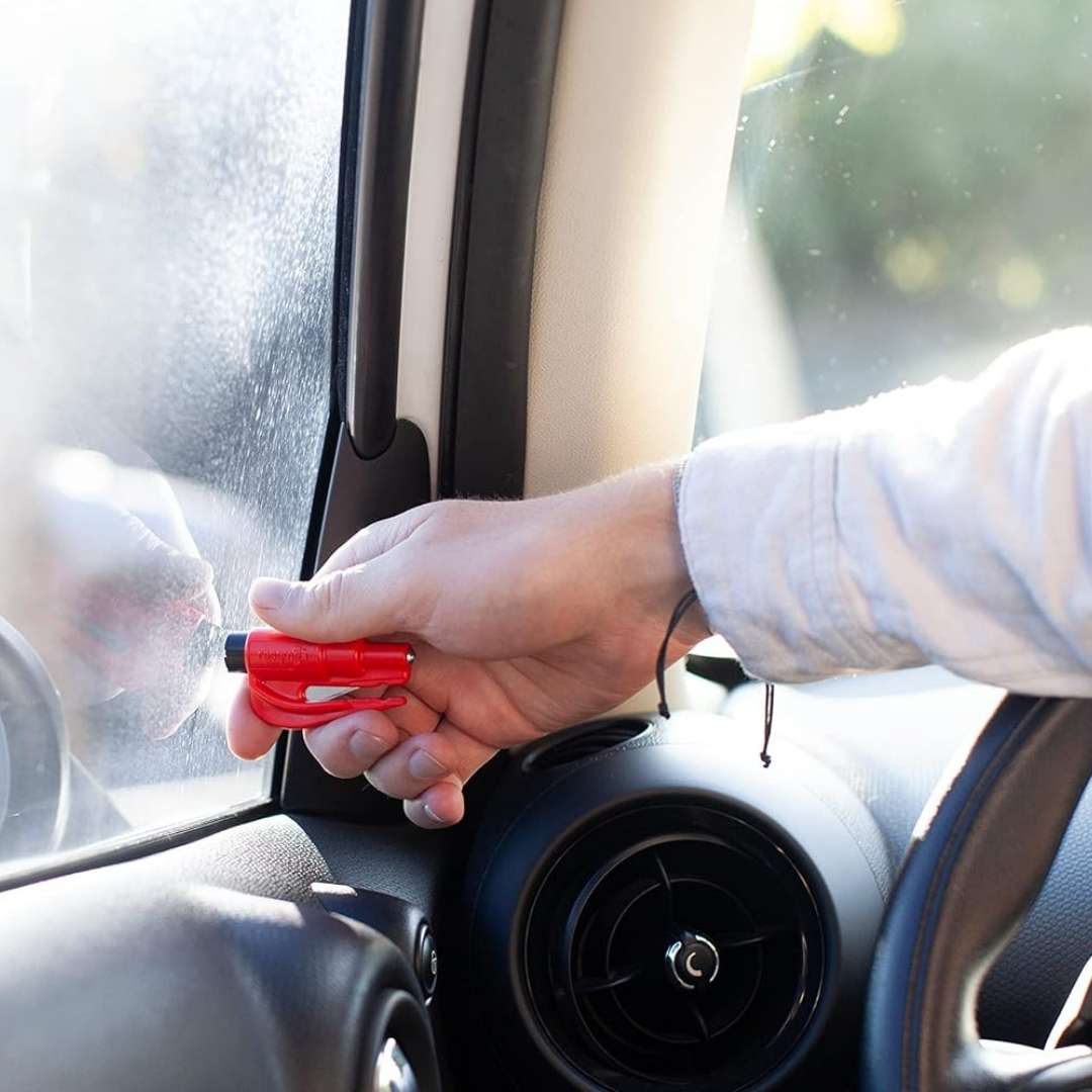 3 x KIT RESCATE 2 EN 1 CORTA CINTURON Y ROMPE CRISTAL