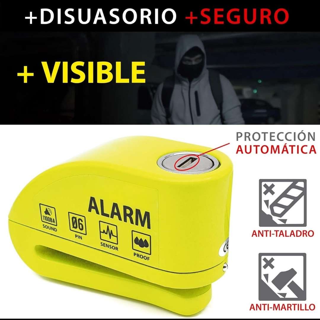 CANDADO CON ALARMA 110 dB - CAREPAIR